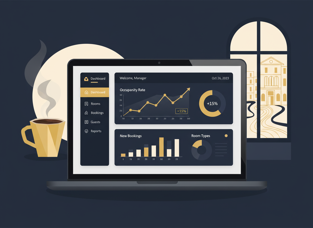 Dashboard TrovaMi per gestione hotel
